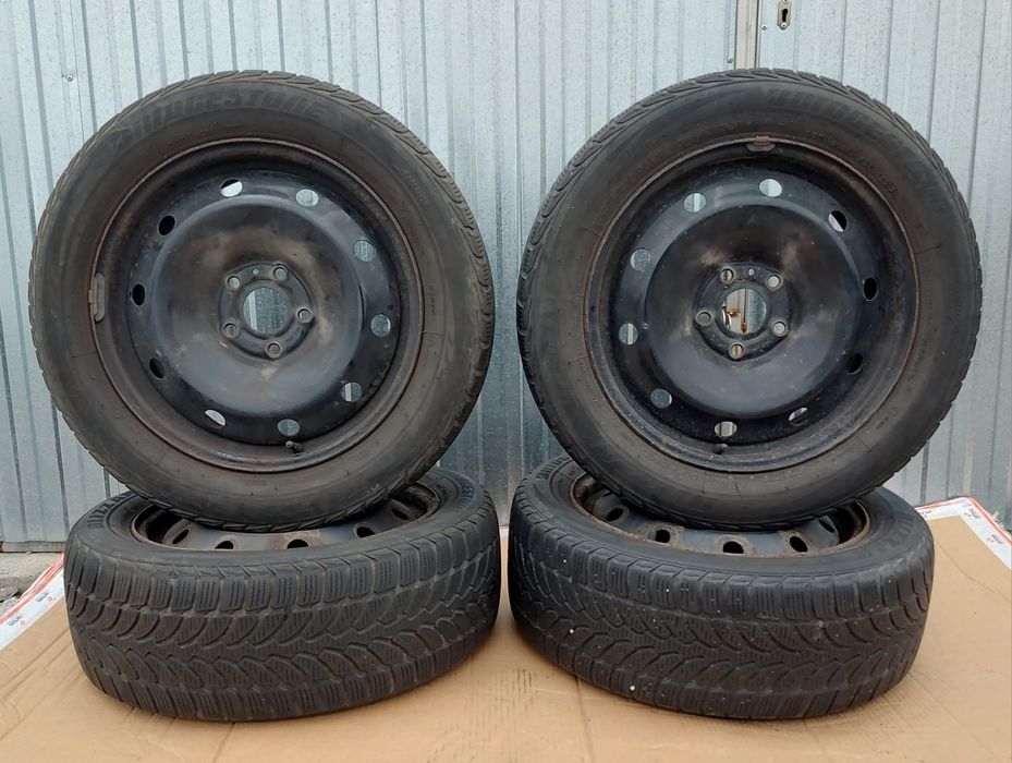 Felgi stalowe Renault Laguna II z Bridgestone 205/55 16 cali - komplet