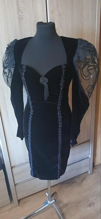 Sukienka kolekcjonerska lata 80te Vintage Karen Okada