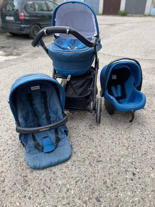wózek spacerowy gondola fotelik samochodowy Peg Perego  book plus 3w1