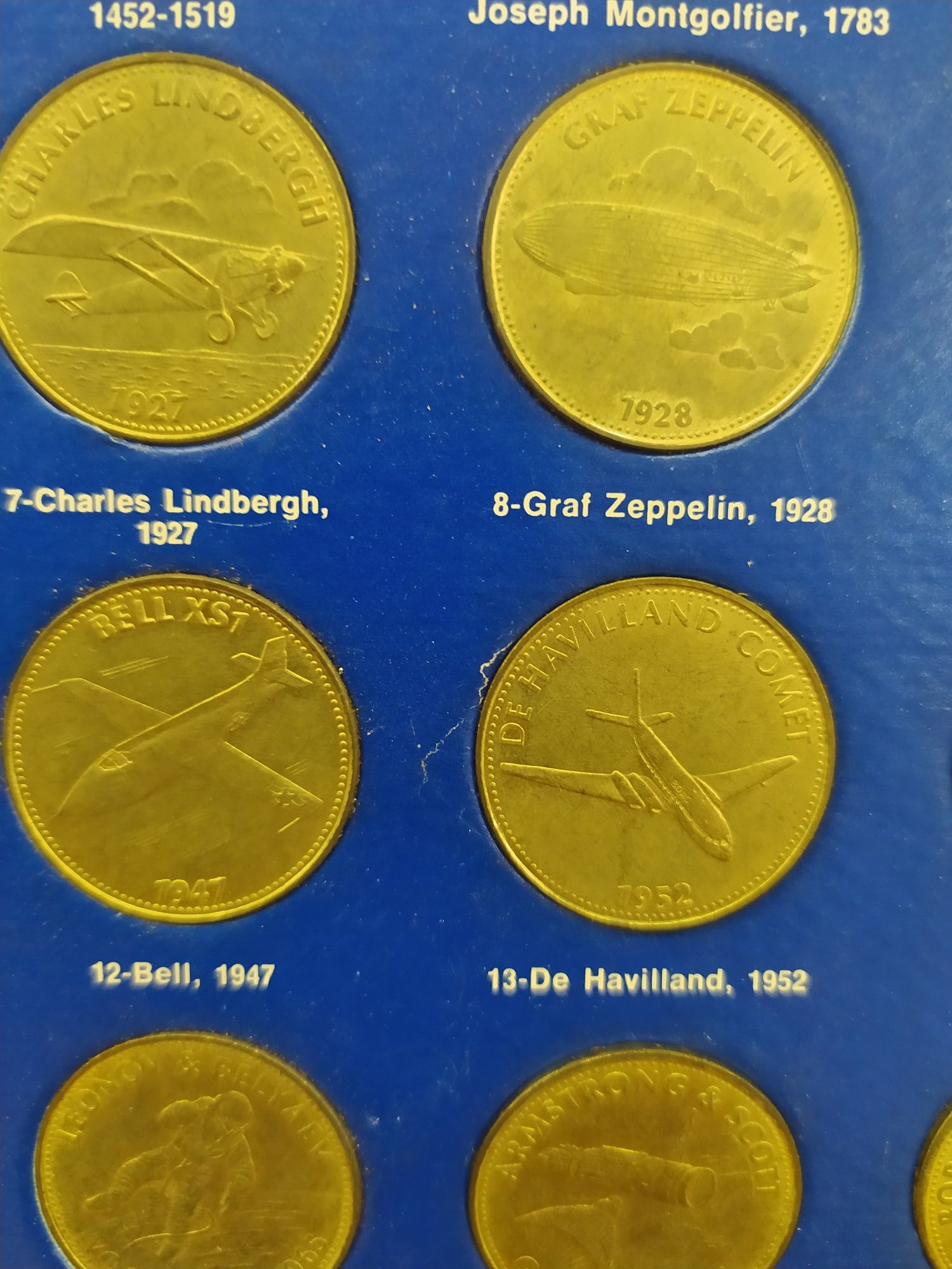 Zestaw medali monet Shell Epopée de Espace 1970 rok! Starocie. Kolekcj