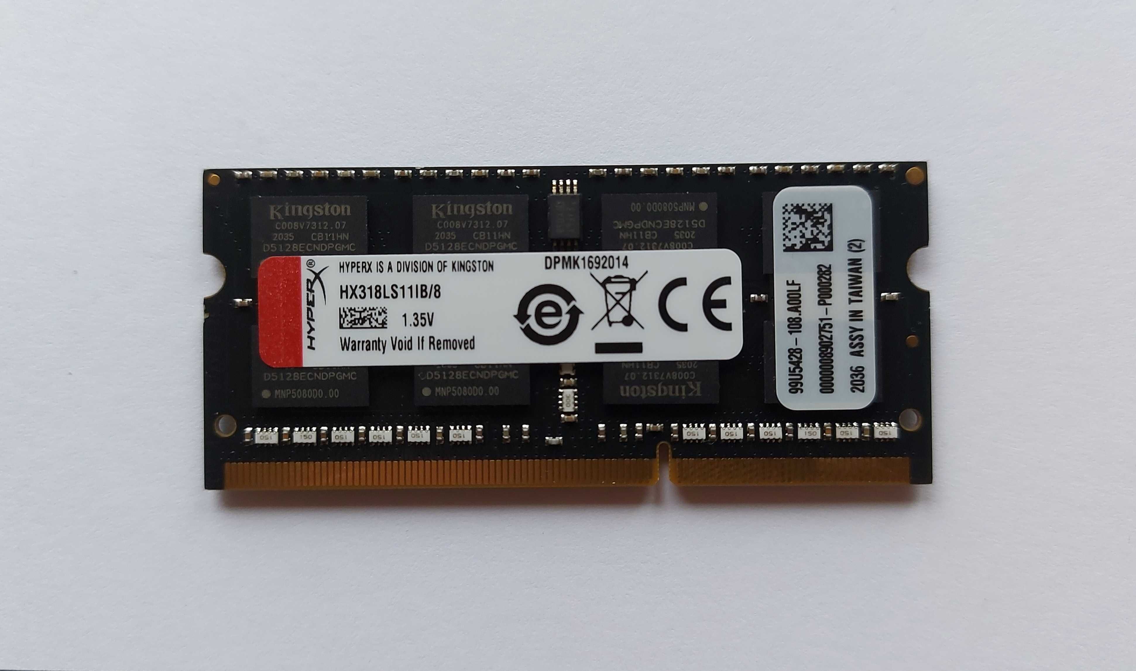Оперативна пам'ять HyperX SODIMM DDR3L-1866 8192MB HX318LS11IB/8