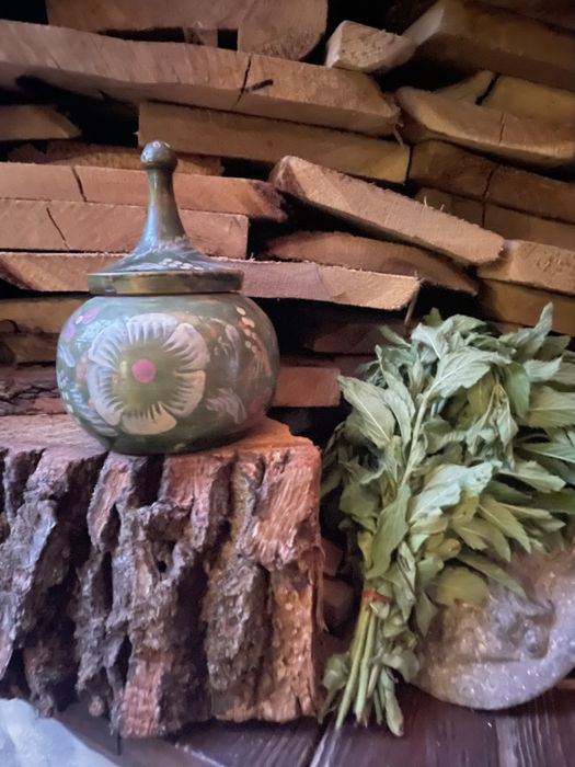 Деревянная посуда сахарница