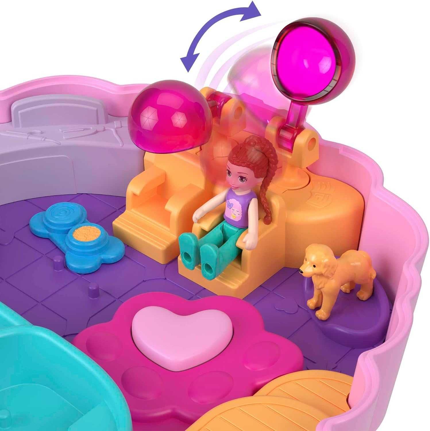 Поллі Покет Спа Салон Грумінг Пуделя Polly Pocket Groom  Glam Poodle