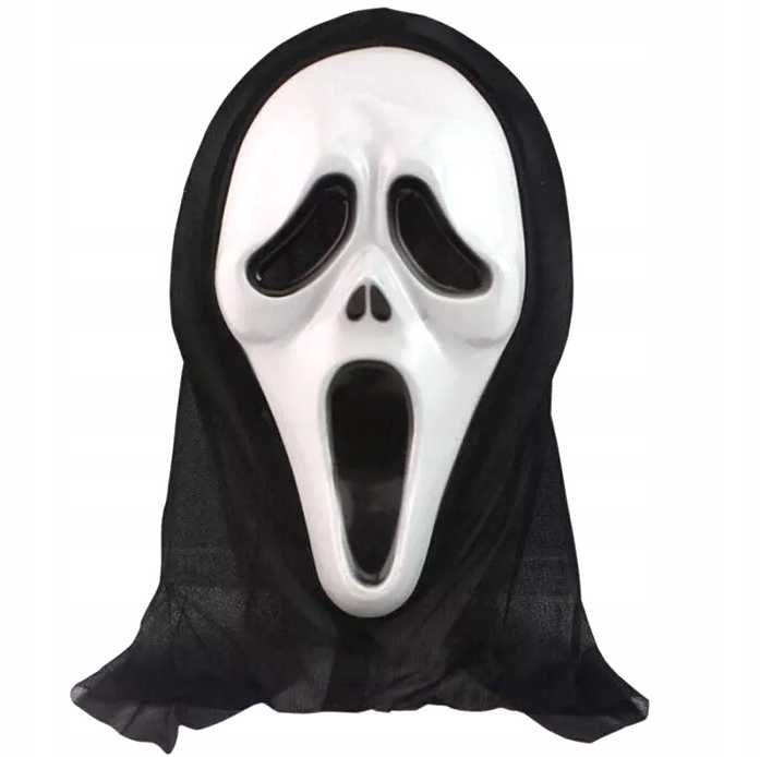 Halloween Maska Krzyk – Strój Horror, Kultowy Scream