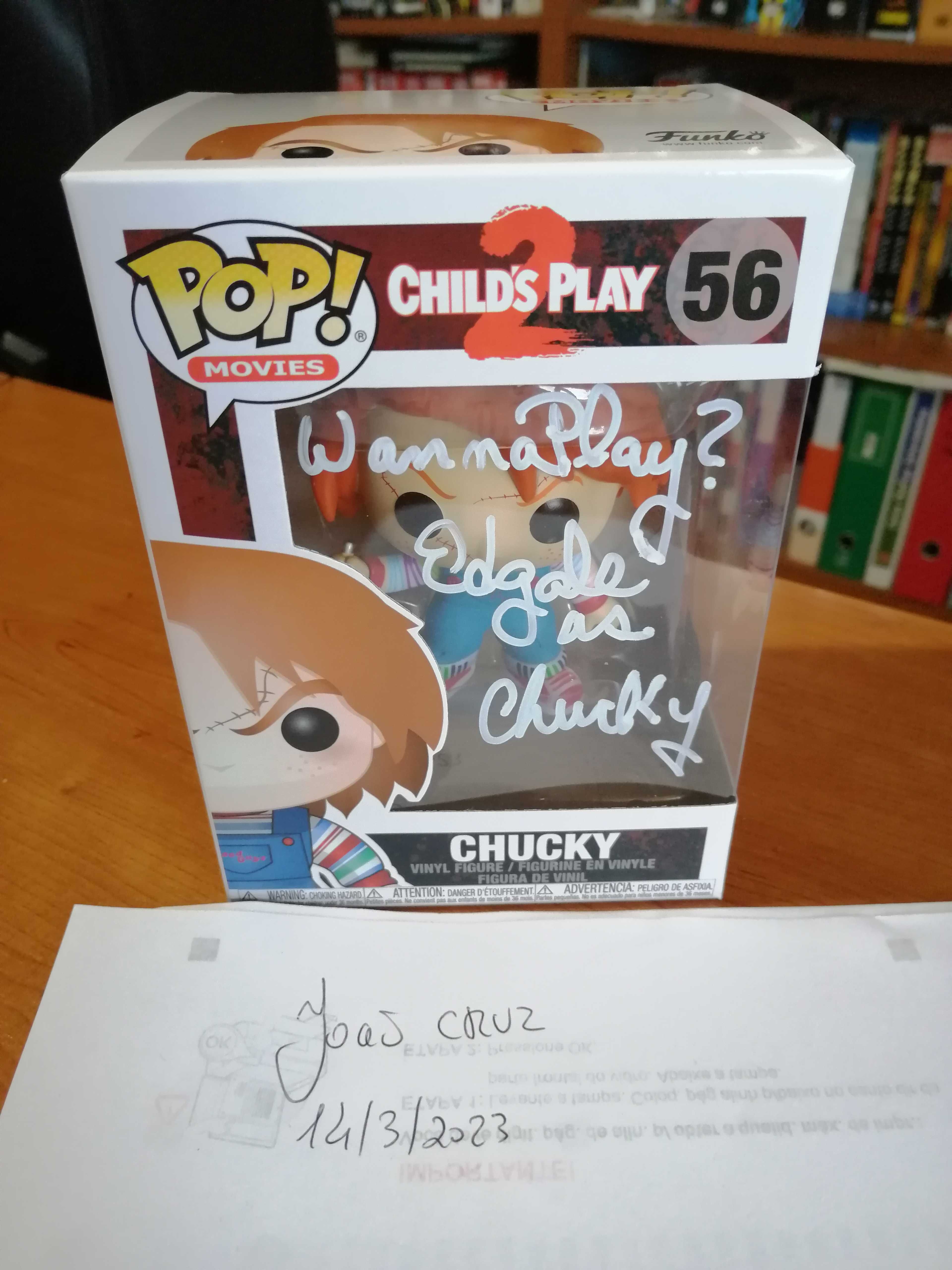 Vendo/troco Funko Pop Chucky, ASSINADO .