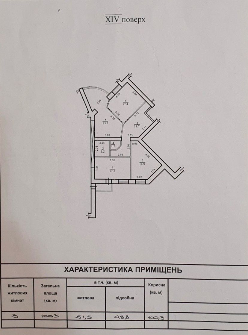 3х. ком. квартира ул.Академическая в близи парка Победы.