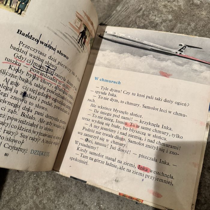 Litery 1978 bauka czytania jak elementarz stara książka