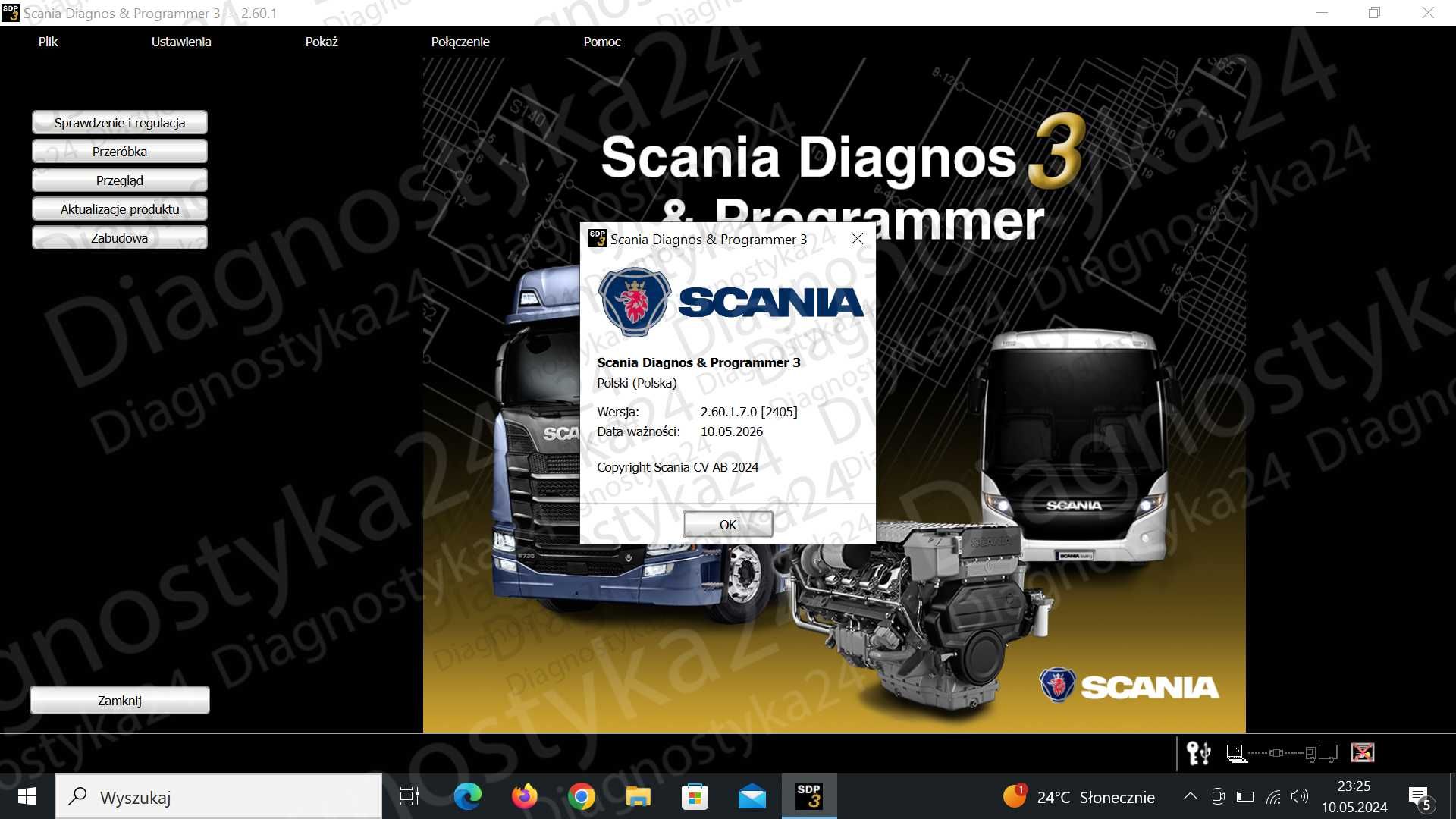 SCANIA SDP3 Zestaw Diagnostyczny POZIOM SERWISOWY z Gwarancją + laptop