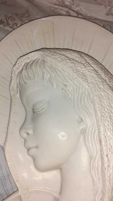 Decoração parede virgem Maria mãe e bebé Jesus religioso cristão