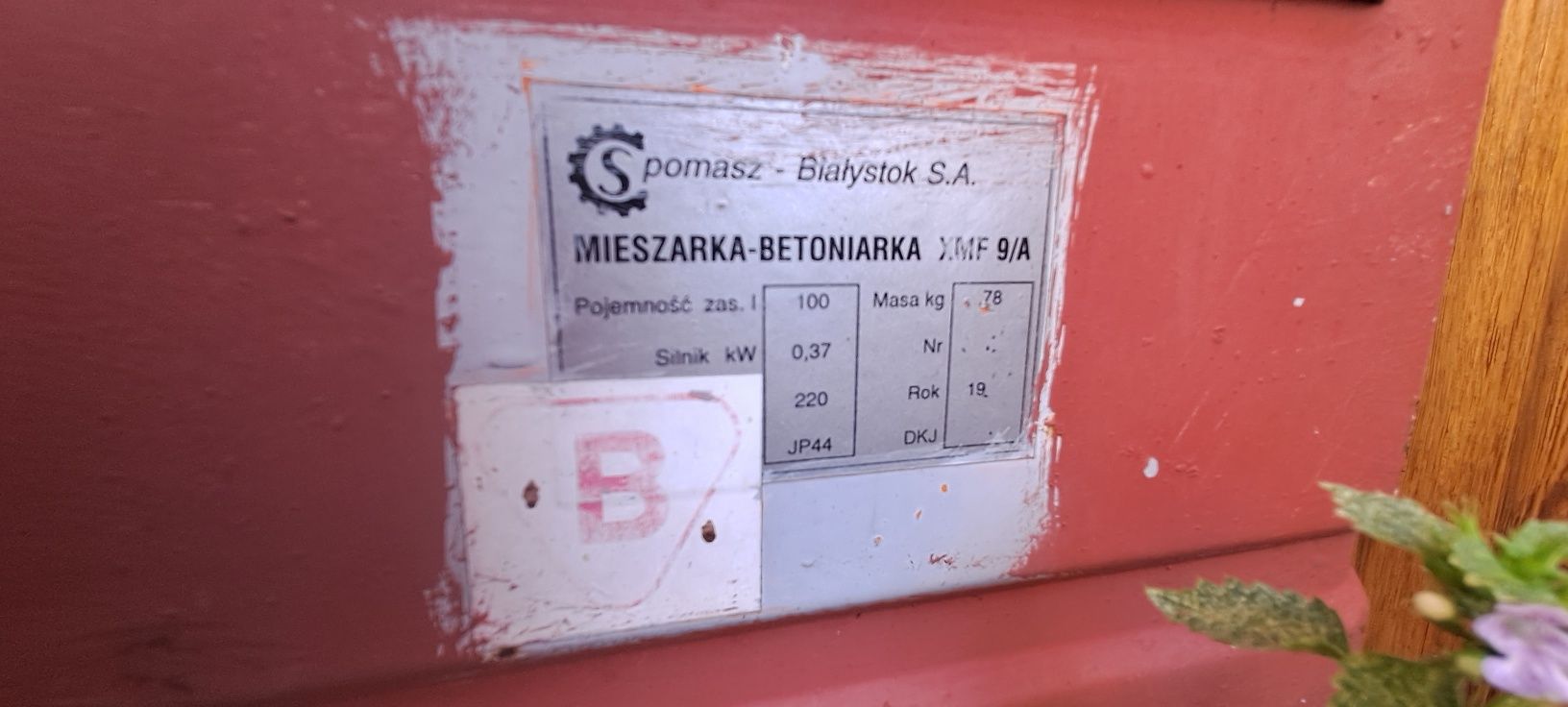 Sprzedam betoniarkę 100l.