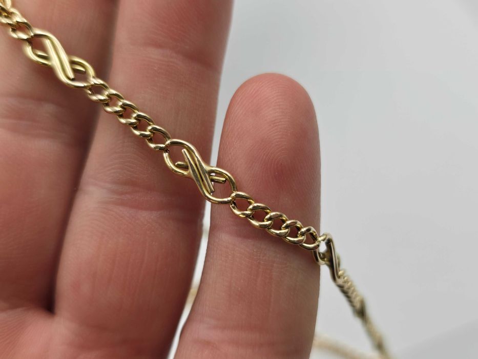 Złoty łańcuszek pr.585 "Pancerka" pr. 585 14k |PLUS LOMBARD Kłodzko