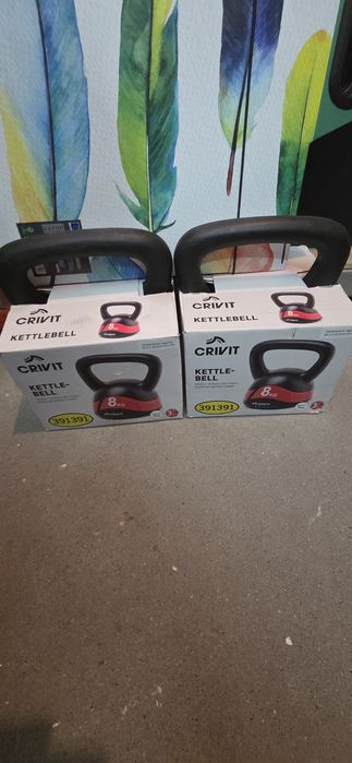 2x Crivit Kettlebell 8kg - nowe okazja