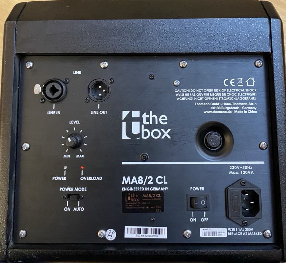 Aktywny odsłuch the box MA8/2 CL 70W