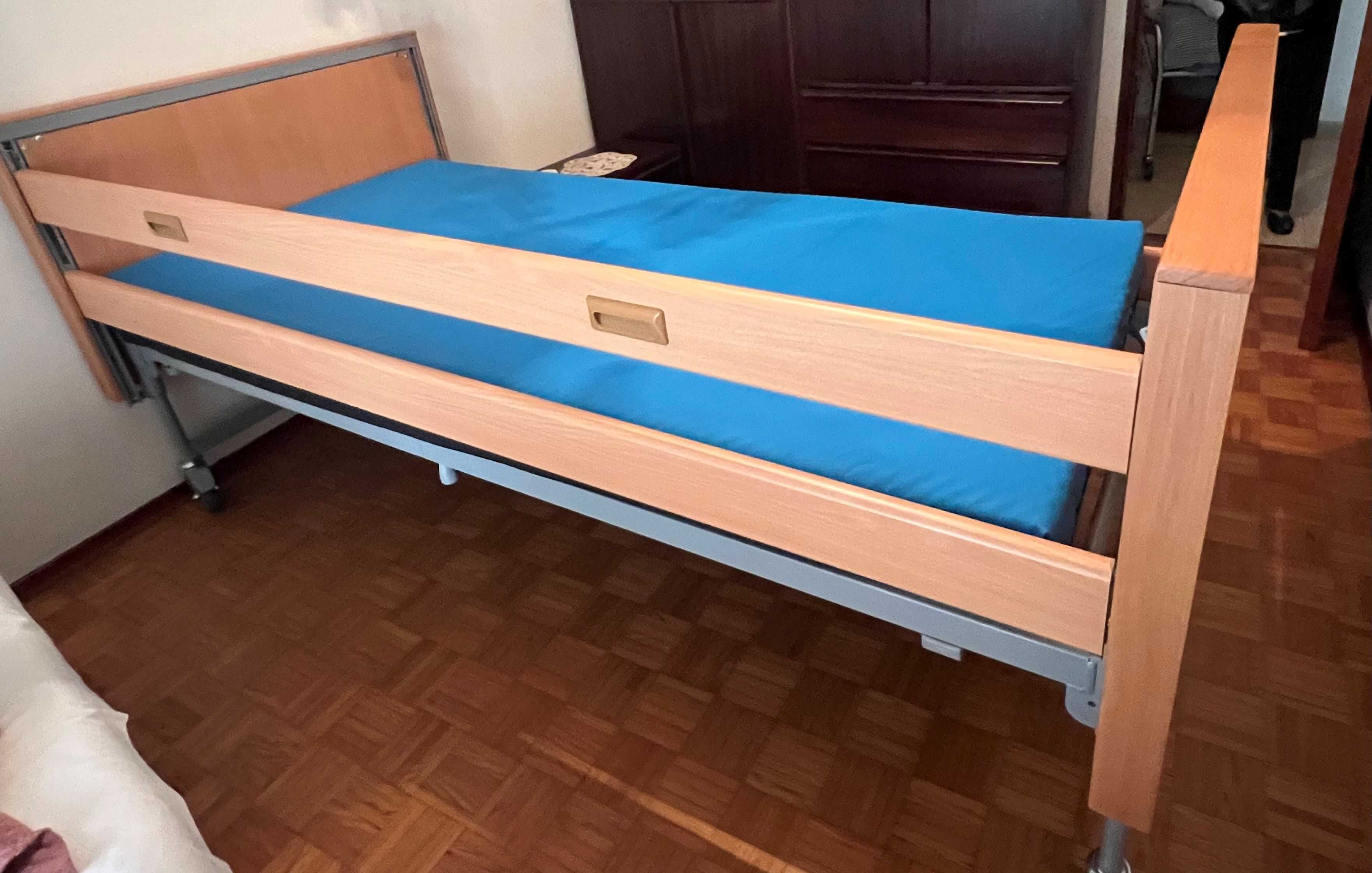 Cama articulada elétrica - só 3 semanas de uso - colchão anti-escaras
