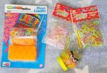 Gumki, gumeczki loom bands do biżuterii/ warkoczyków - 4 opakowania