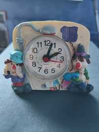 Zegar budzik dla dzieci w klauny