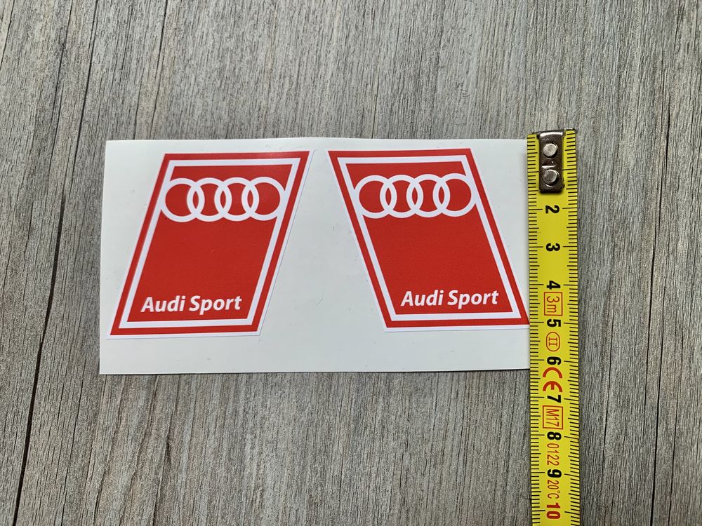 2x Audi Sport logo vinyl / autocolante