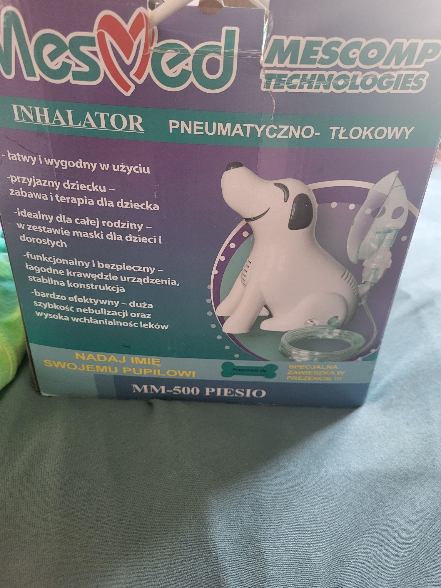 Nebulizator inhalator piesek pneumatyczno tłokowy