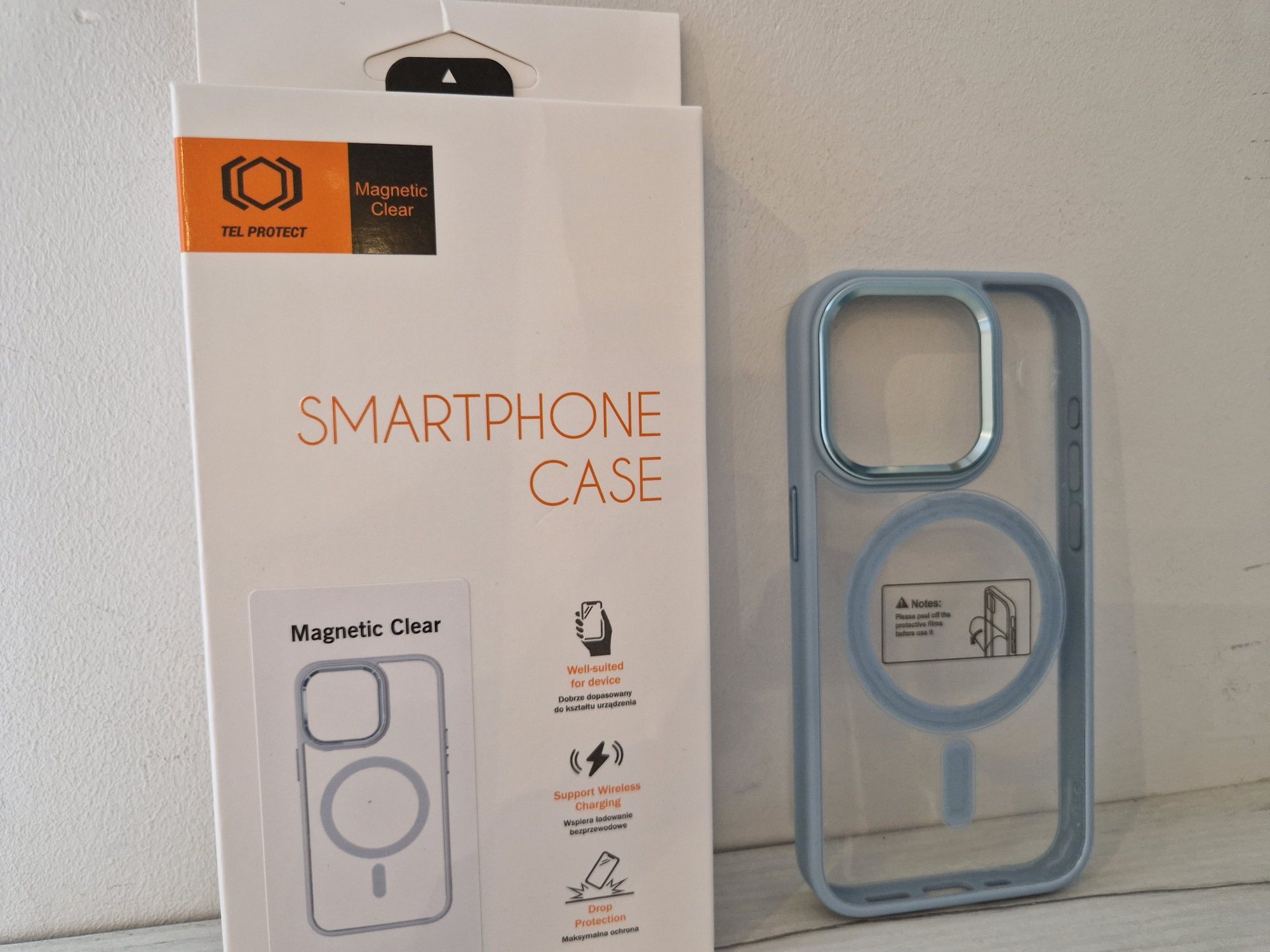 Tel Protect Magnetic Clear Case do Iphone 12/12 Pro Jasnoniebieski
