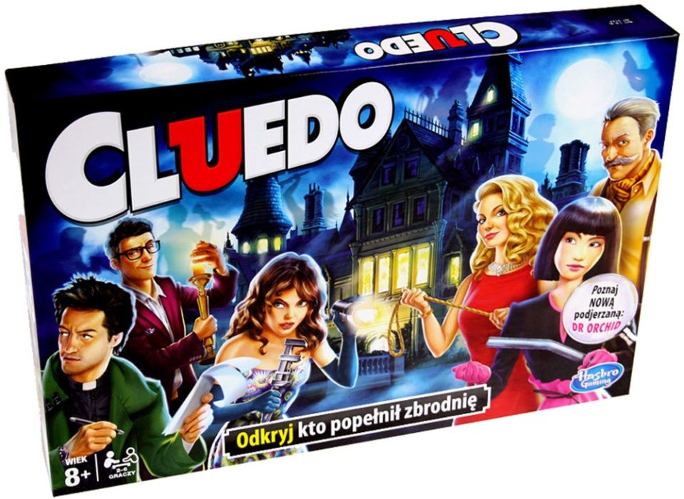 CLUEDO HASBRO gra logiczna rodzinna na prezent NOWE gry