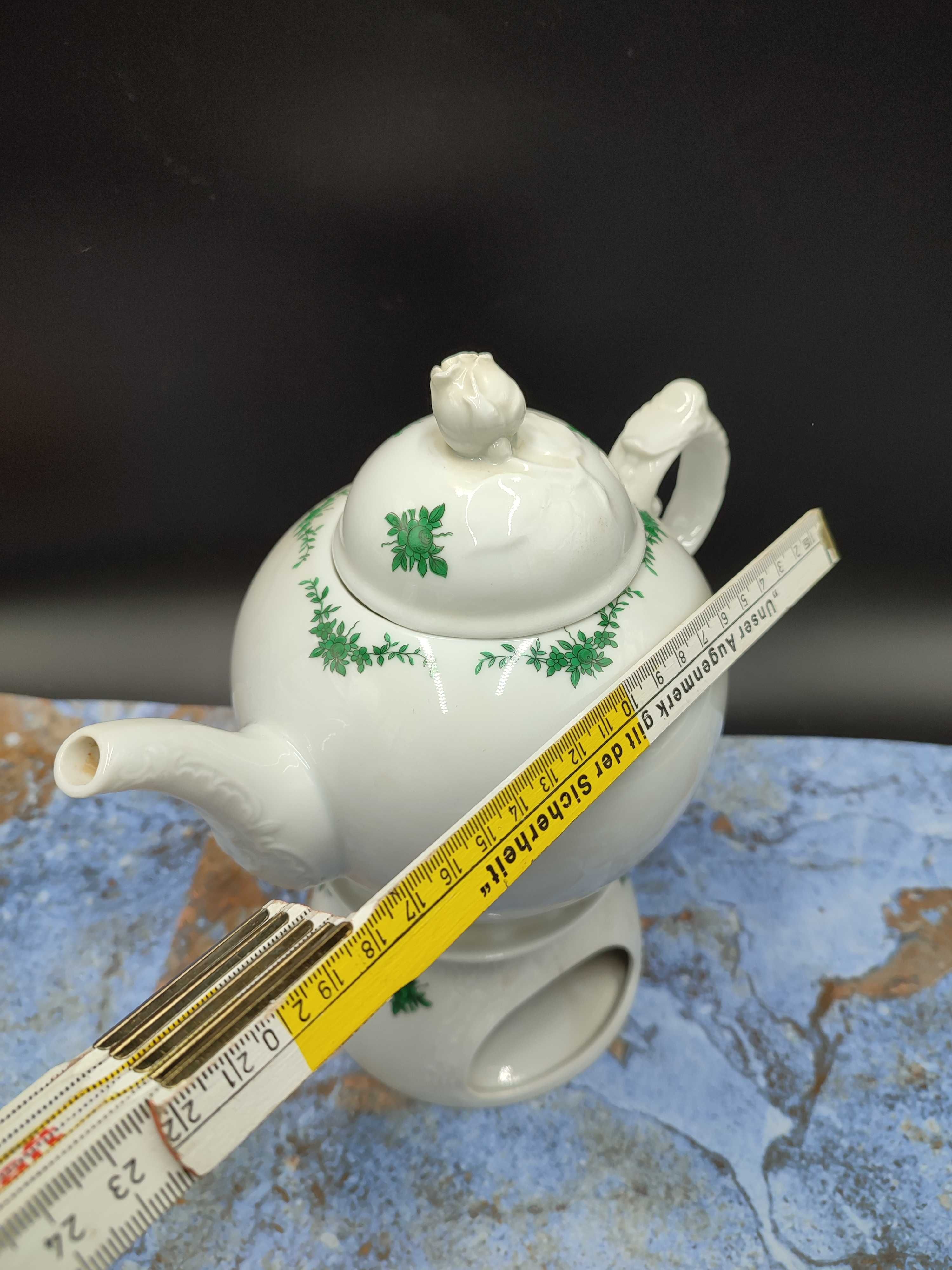 Porcelanowy Dzbanek + podgrzewacz Fustenberg - Vintage - 2681