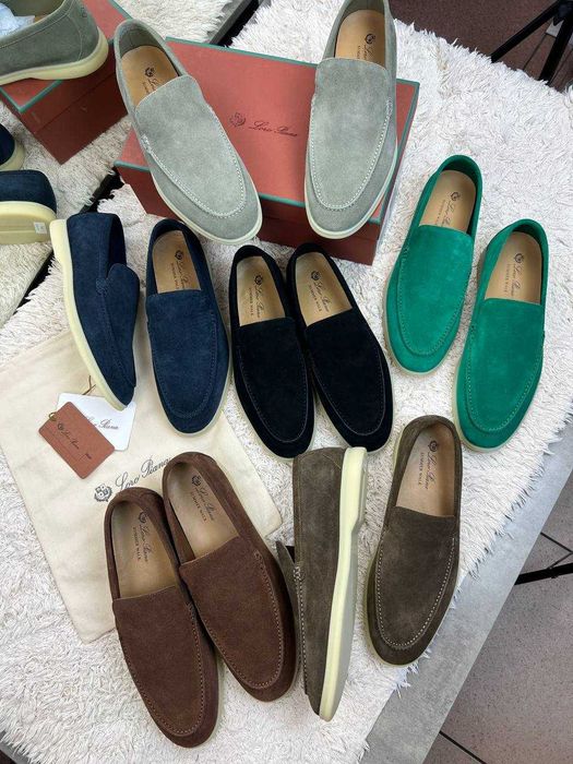 Замшевые мокасины Loro Piana мужские лоферы Лоро Пиана ob305