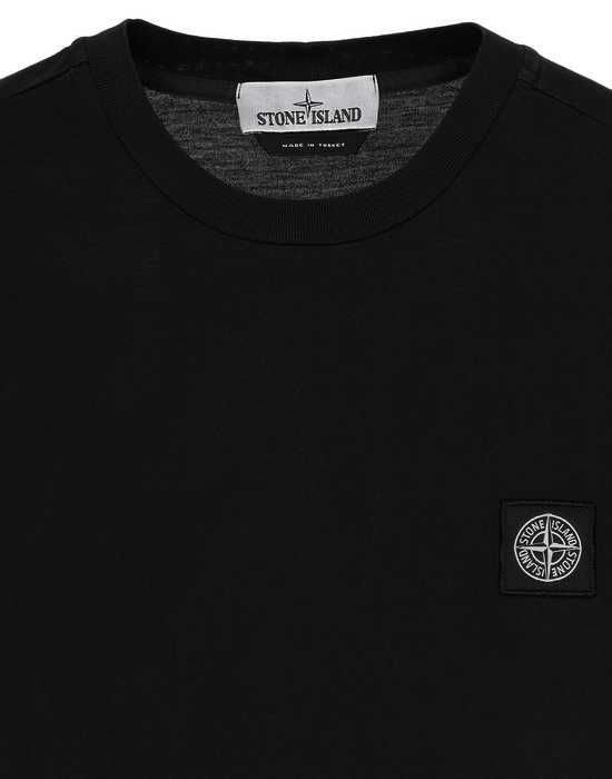 Футболка STONE ISLAND 24113 Short Sleeve T-Shirt Black SI0155-BK