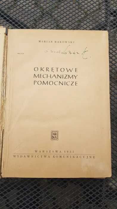 AJ Okrętowe mechanizmy pomocnicze Rakowski 1955 SPIS