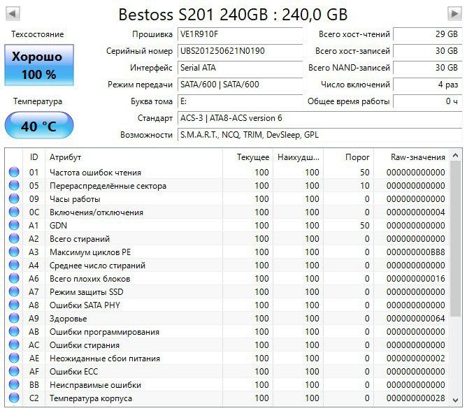 Ssd 240gb Bestoss жёсткий диск