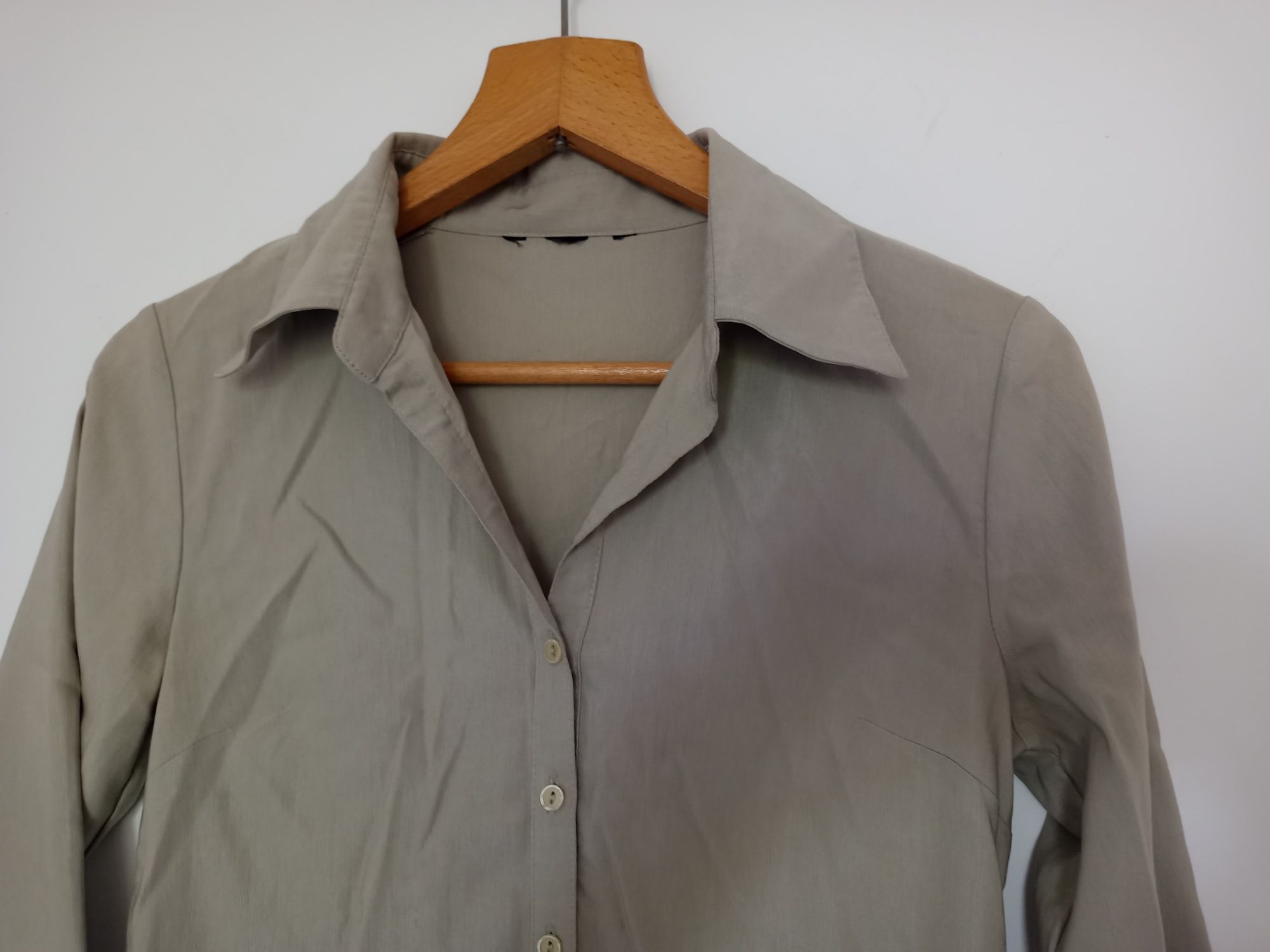 koszula khaki rękaw 3/4 XS S