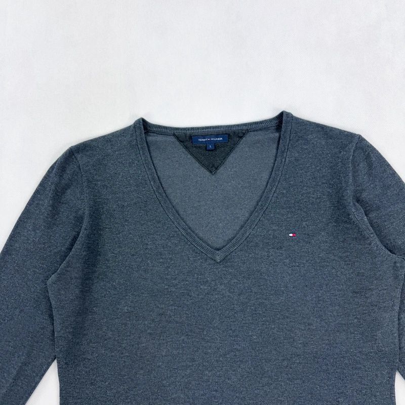 Sweter/sweterek w serek Tommy Hilfiger
