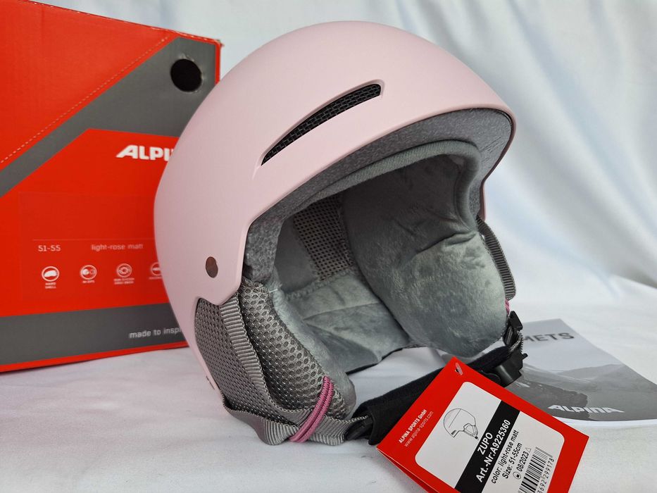 Kask narciarski dziecięcy Alpina Zupo Light Rose Matt S 51-55cm