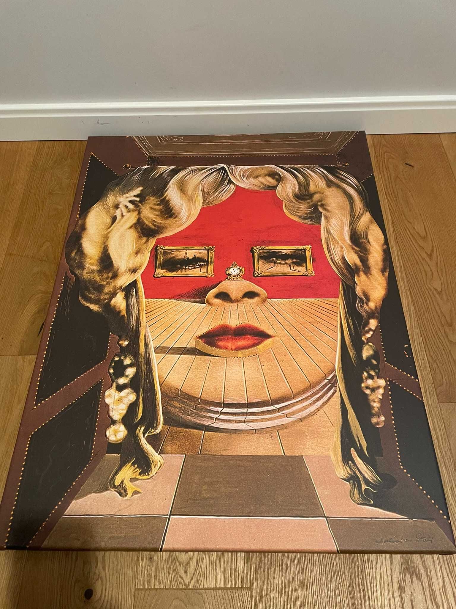 Designerski obraz Salvador Dali na płótniei - Twarz Mae West