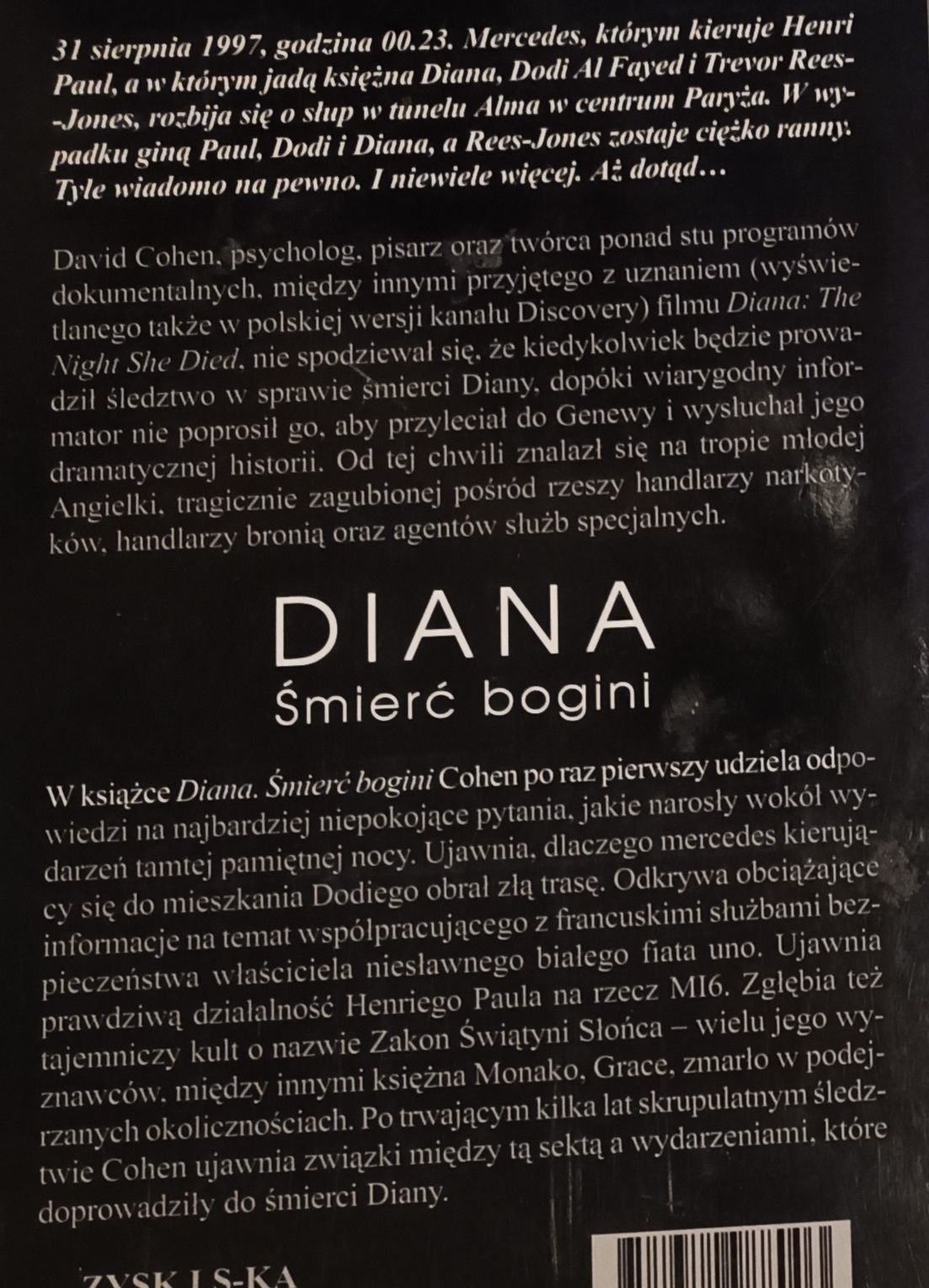 Diana śmierć bogini - David Cohen