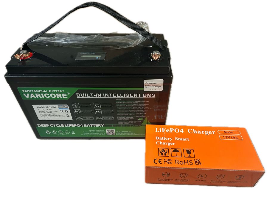 LiFePO4 Akumulator VARICORE 12.8V 180AH + ładowarka (bank energi)