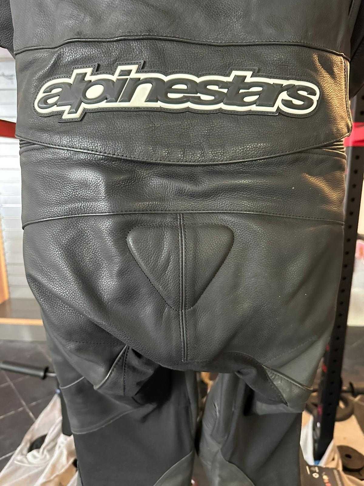 Fato Motard em Pele Alpinestars tamanho 50