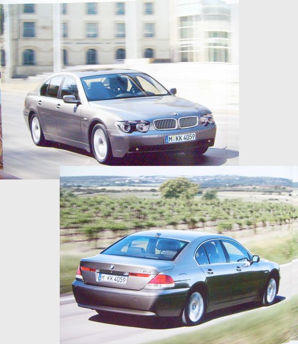 BMW 7 E65 2003 - bardzo obszerny prospekt - 126 stron ! stan BDB !