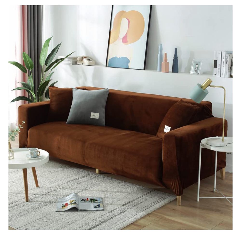 ELEOPTION narzuta na sofę rozciągliwa elastyczna 145-185 cm
