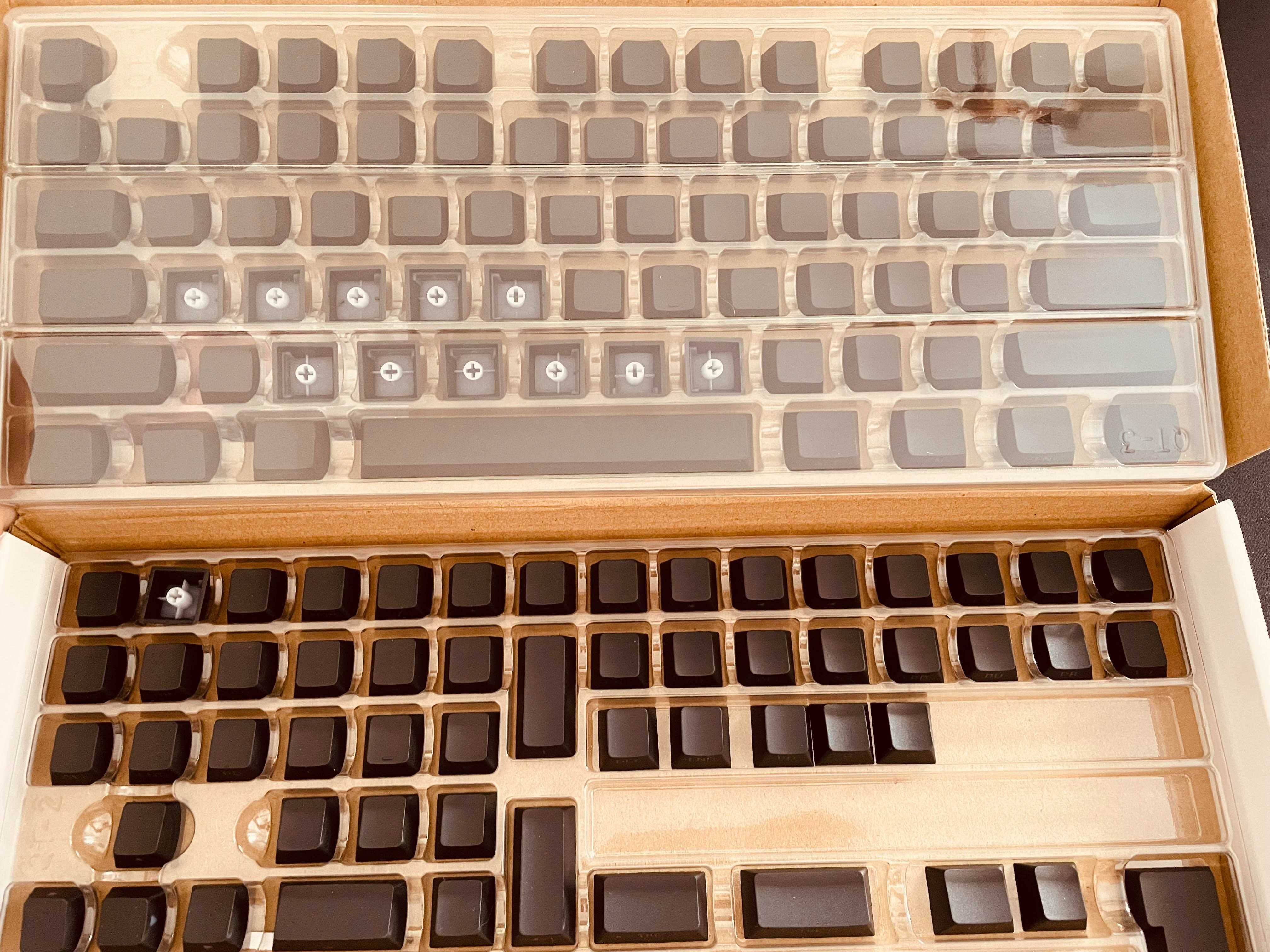 130 Keycaps Side Printed Black (Set completo)