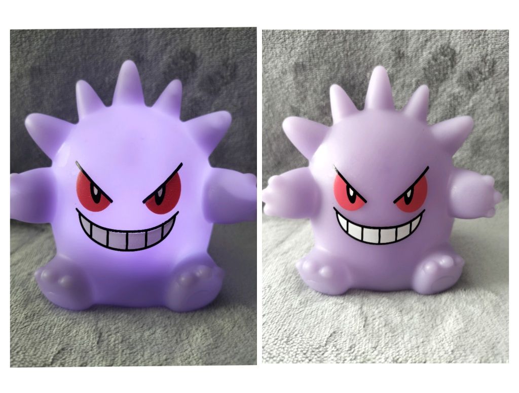 Fioletowa lampka nocna na baterie Pokemon Gengar