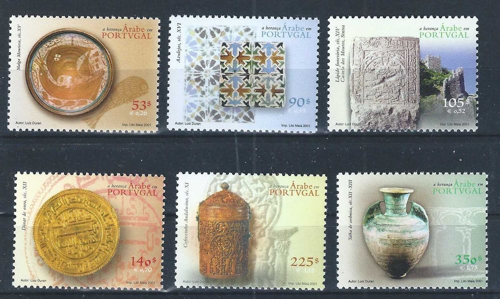 Selos Portugal 2001, Mundifil No. 2756/2761 MNH/**