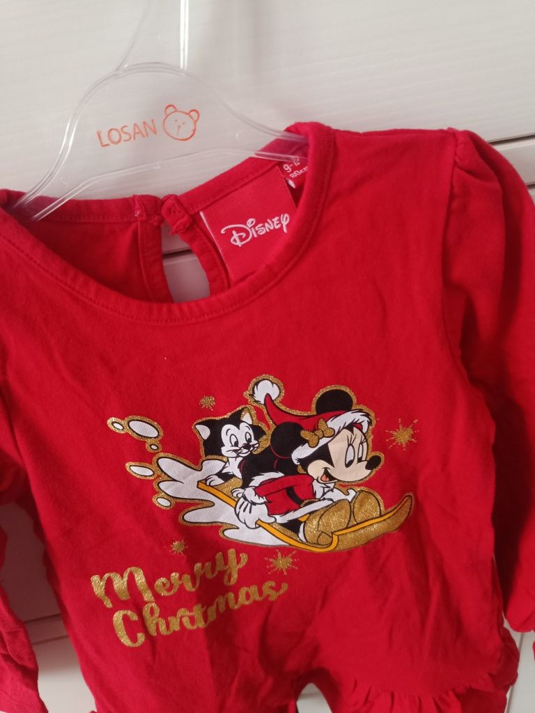 Świąteczna bluzka tunika Disney 80