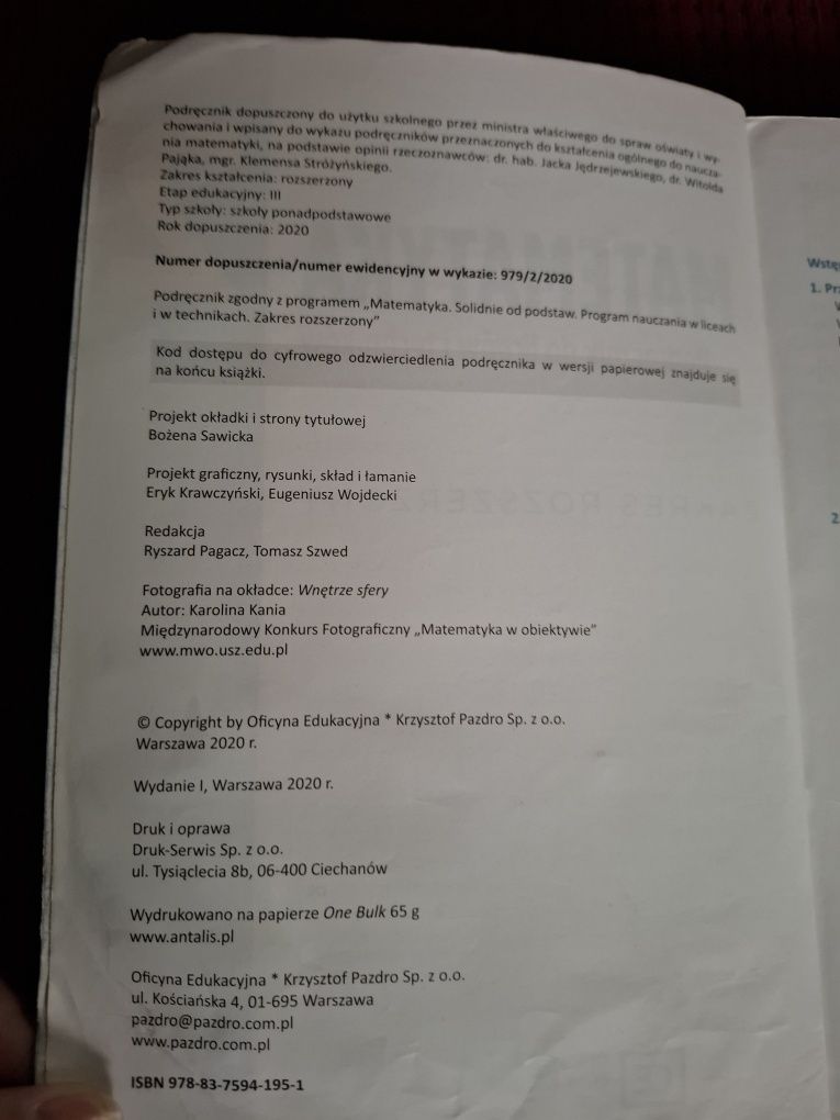 Matematyka 2 podręcznik