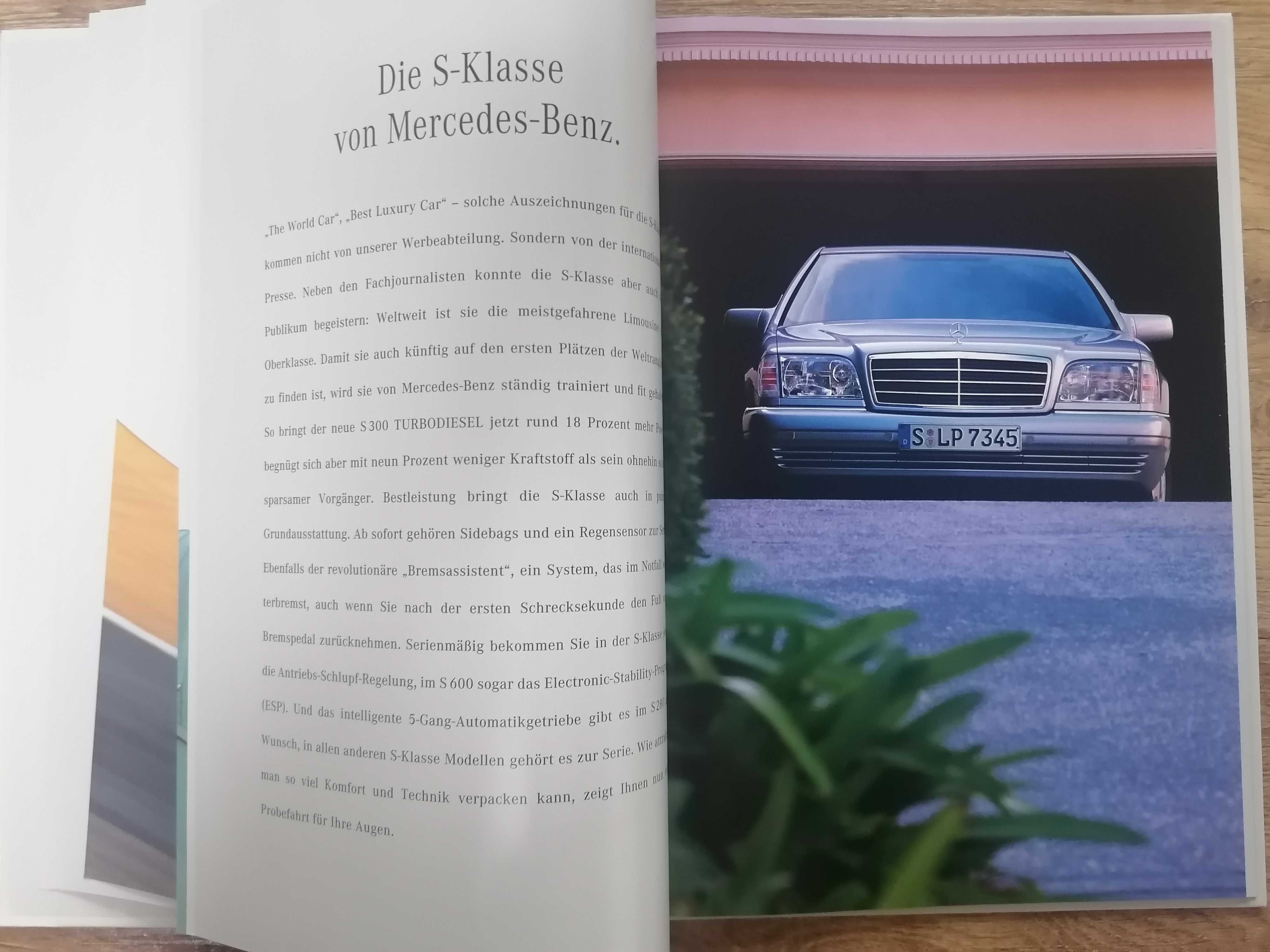 Prospekt Mercedes S W140         Twarda oprawa