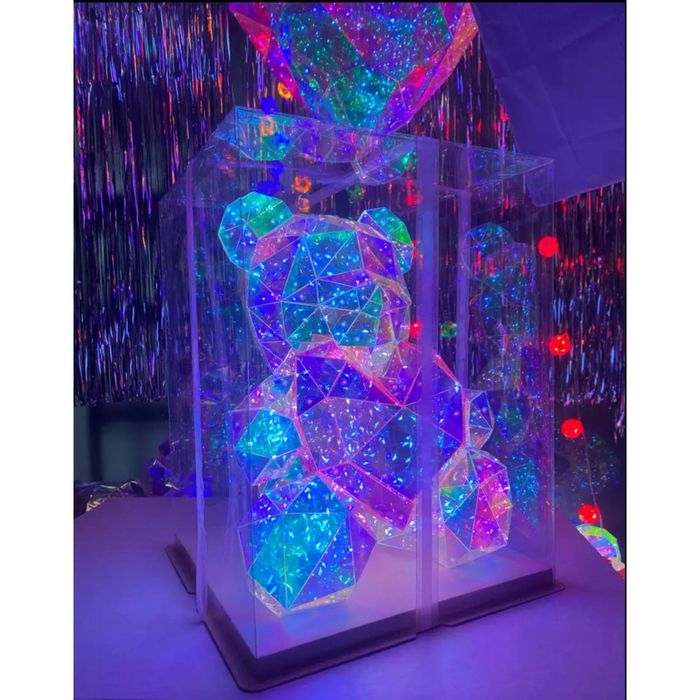 Світлодіодний нічник Teddy 40см Ведмедик з серцем від USB