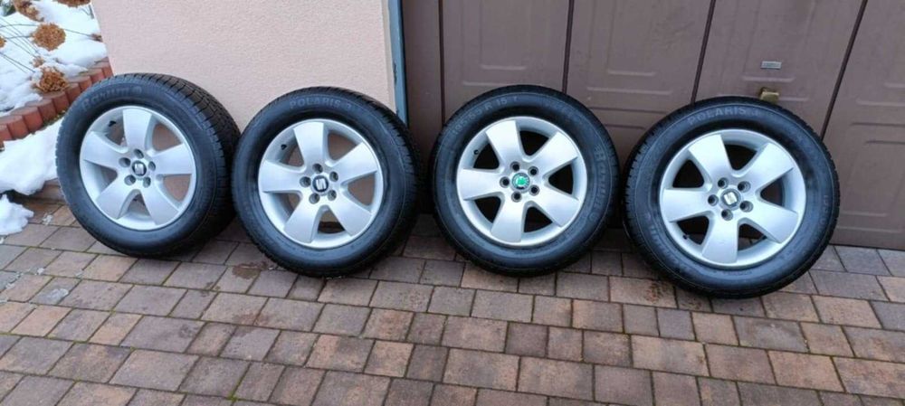 koła zimowe 15'' 195/65 R15 wraz z śrubami