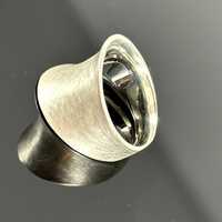 Srebro - Srebrny pierścionek matowy - próba srebra 925