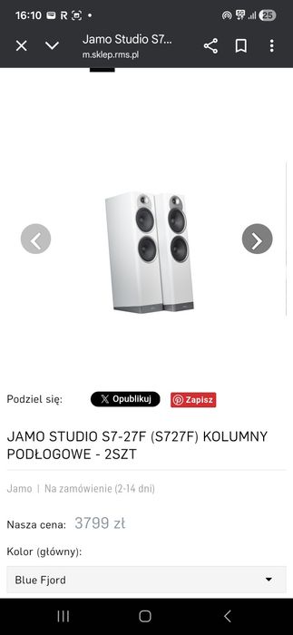 Kolumny głośnikowe Jamo Studio S7-27F