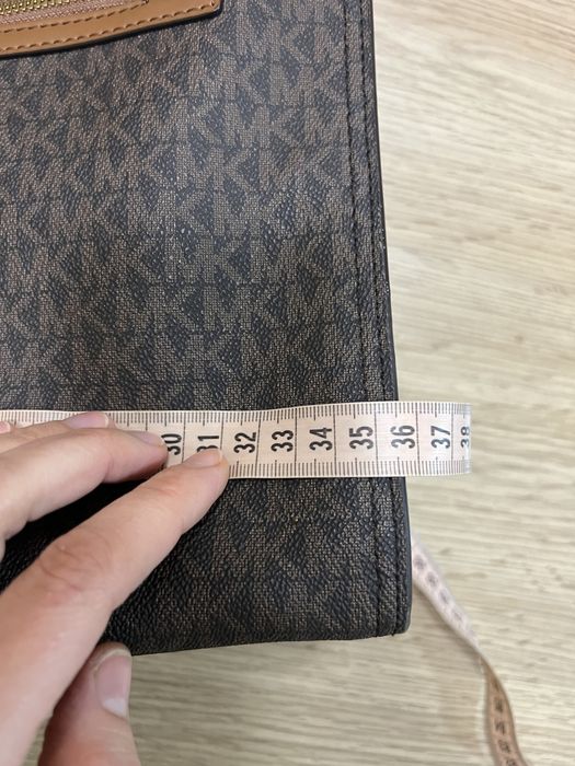 Сумка michael kors kenley tote bag monogram brown large, оригінал