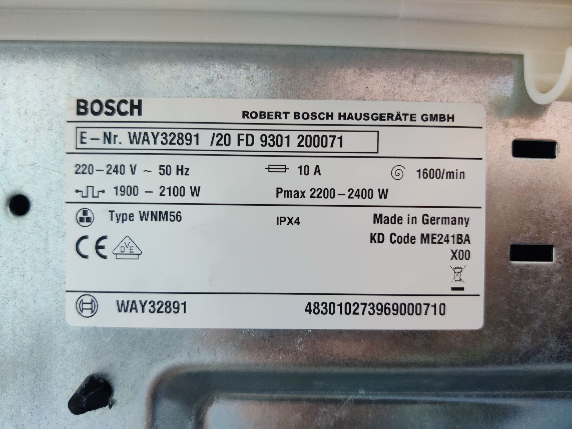 BOSCH™ Home Professional. Стиральная машина i-DoS8кг! AquaSensor.Хром!